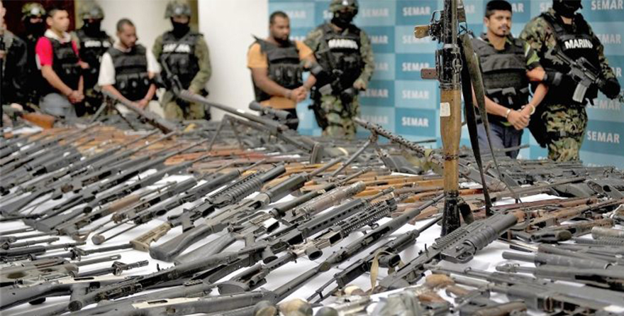 MAS DEL 70% DE LAS ARMAS DECOMISADAS EN MÉXICO PROVIENEN DE EU