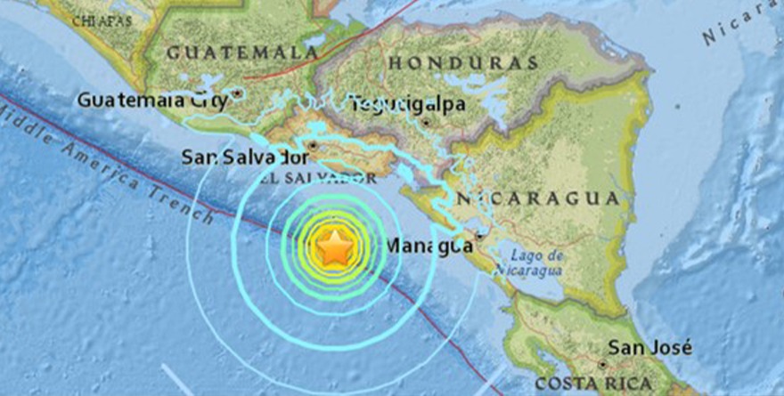 TERREMOTO SACUDIÓ CENTROAMÉRICA