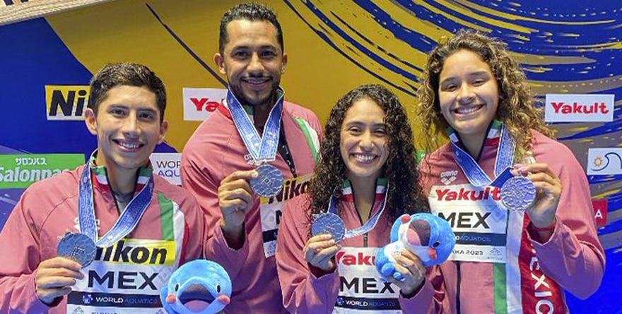 MÉXICO OBTIENE PLATA EN CLAVADOS MIXTOS