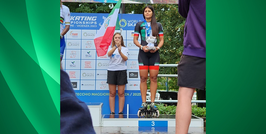 VALENTINA LETELIER GANA PLATA EN MUNDIAL DE PATINAJE DE VELOCIDAD