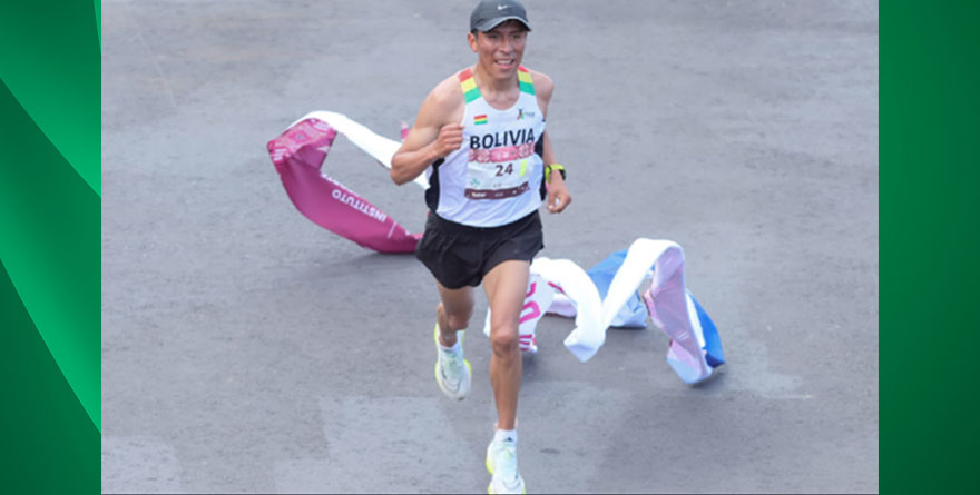 ATLETA BOLIVIANO GANA EL MARATÓN DE LA CDMX