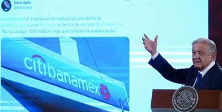 DICE AMLO QUE SIEMPRE NO COMPRARÁ BANAMEX