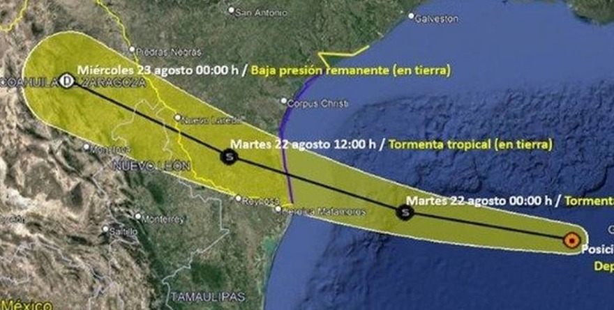 TORMENTA TROPICAL HAROLD SE DESARROLLA EN EL GOLFO DE MÉXICO