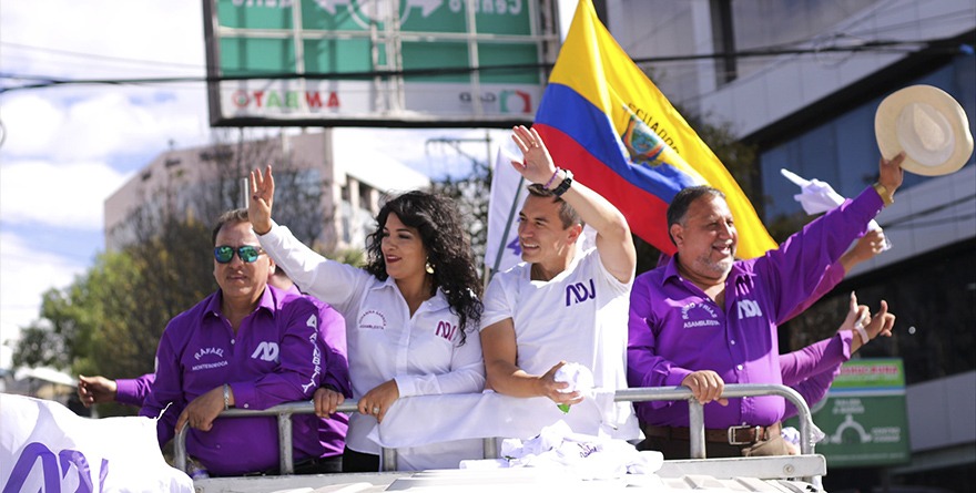 BALAZOS EN CIERRE DE CAMPAÑA DE DANIEL NOBOA EN ECUADOR