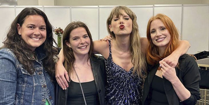 JESSICA CHASTAIN ASISTE AL TERCER CONCIERTO DE TAYLOR SWIFT