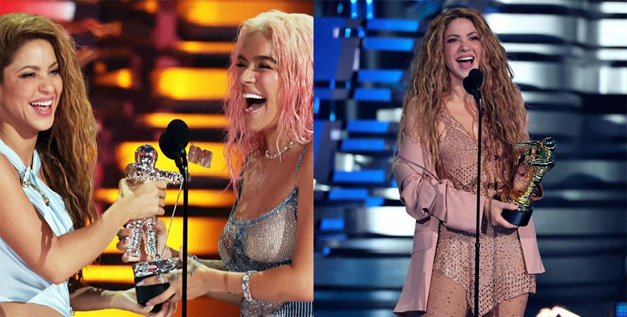 ENCIENDE SHAKIRA LOS MTV VMAS CON SHOW Y PREMIO A SU CARRERA