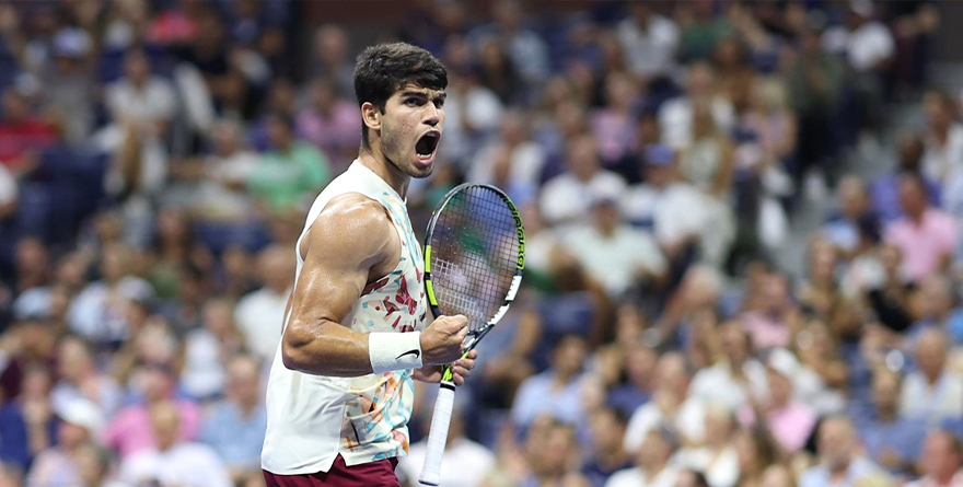 CARLOS ALCARAZ EN LA SEMIFINAL DEL US OPEN