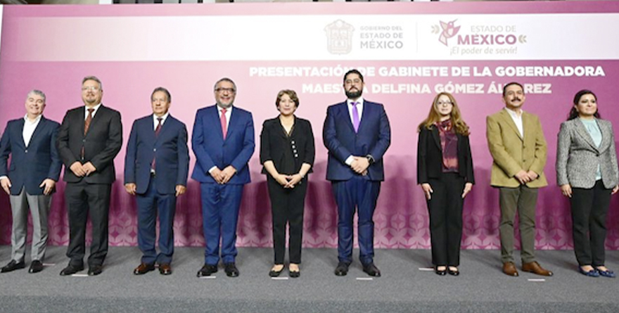 PRESENTA DELFINA GÓMEZ A SU GABINETE