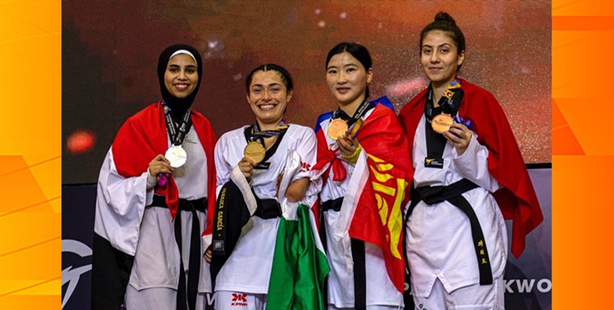 JESSICA GARCÍA LOGRA ORO EN MUNDIAL DE PARA TAEKWONDO VERACRUZ 2023