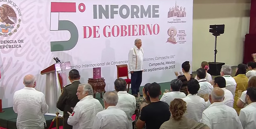 ATACA AMLO AL PJ EN QUINTO INFORME: DEBEN SERVIR AL PUEBLO