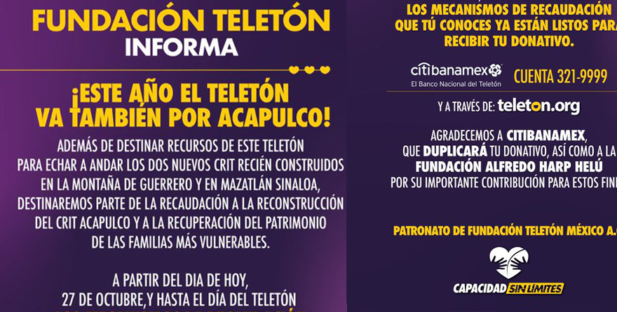 COLECTA TELETÓN PARA ACAPULCO