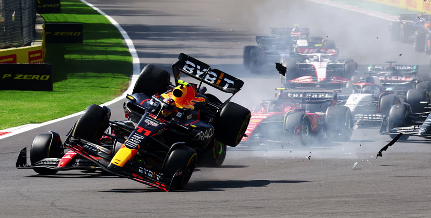 CHOCA CHECO EN EL GP DE MÉXICO