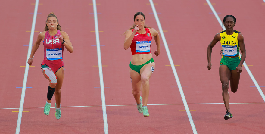 TAMAYO EN LA FINAL DE 100 METROS