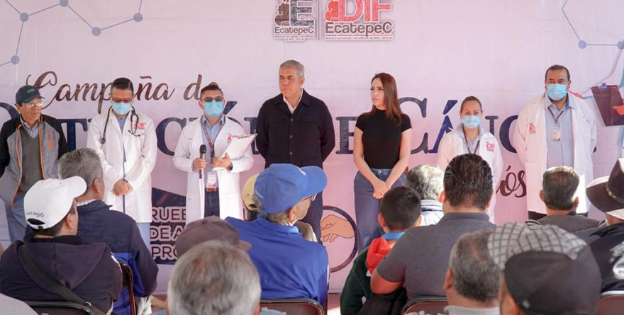 ESMERALDA VALLEJO PONE EN MARCHA CAMPAÑA PARA PREVENIR EL CÁNCER DE PRÓSTATA EN ECATEPEC