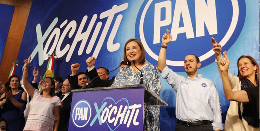 XÓCHITL GÁLVEZ SE REGISTRA COMO PRECANDIDATA A LA PRESIDENCIA