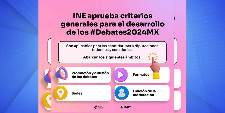 DEFINE INE FECHAS PARA DEBATES PRESIDENCIALES