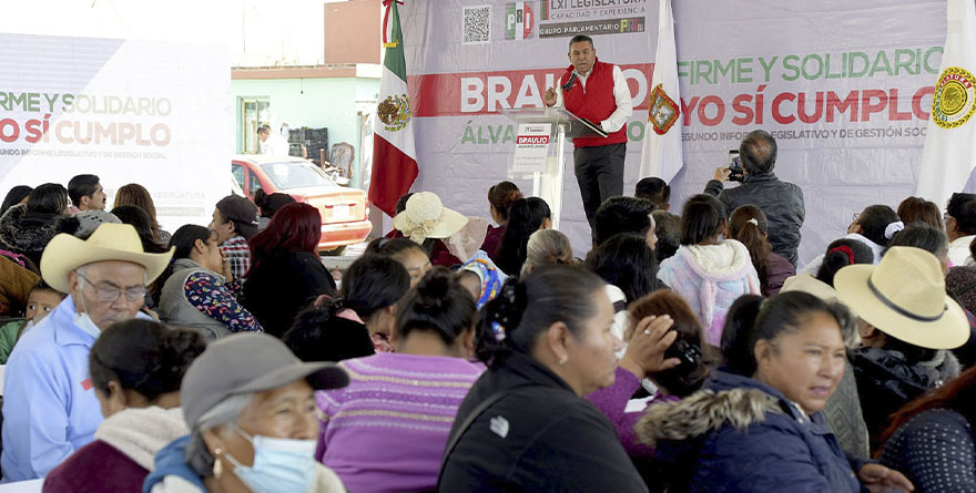 RINDE BRAULIO ÁLVAREZ 2º INFORME EN SAN MATEO OTZACATIPAN