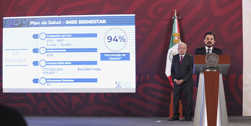 EN IMSS-BIENESTAR HAY 94% DE ABASTO DE MEDICAMENTOS: ZOÉ ROBLEDO