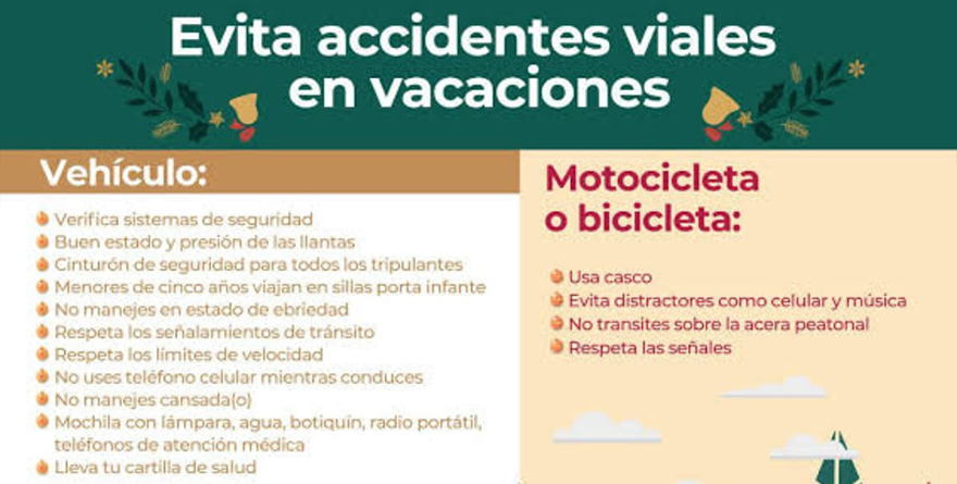 RECOMENDACIONES PARA PRÓXIMO PERIODO VACACIONAL