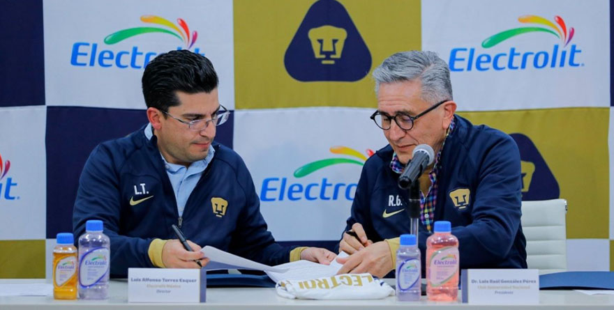 ELECTROLIT, NUEVO PATROCINADOR DE PUMAS