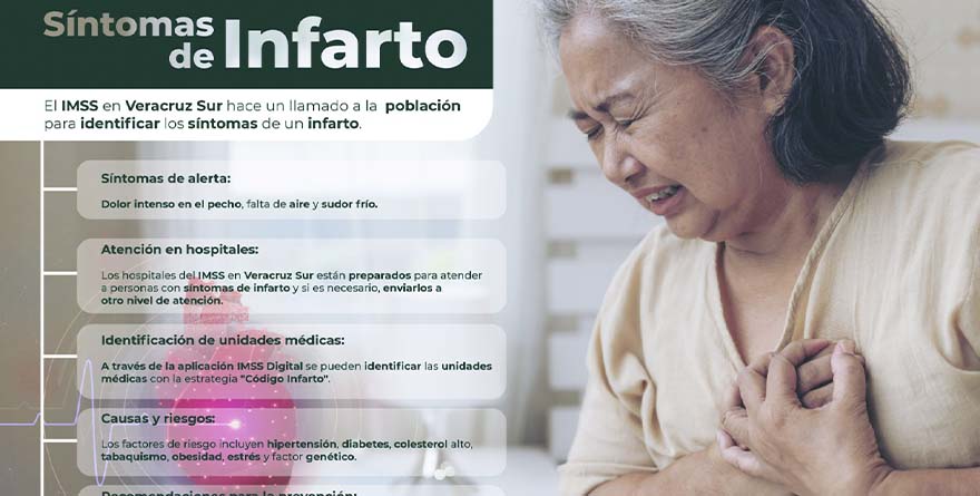 ADVIERTEN SOBRE SÍNTOMAS DE INFARTO