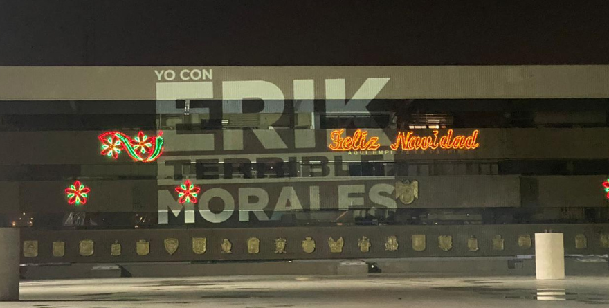 ILUMINAN PALACIO MUNICIPAL DE TIJUANA EN APOYO A “TERRIBLE” MORALES