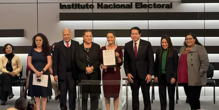 CLAUDIA SHEINBAUM SE REGISTRÓ ANTE EL INE