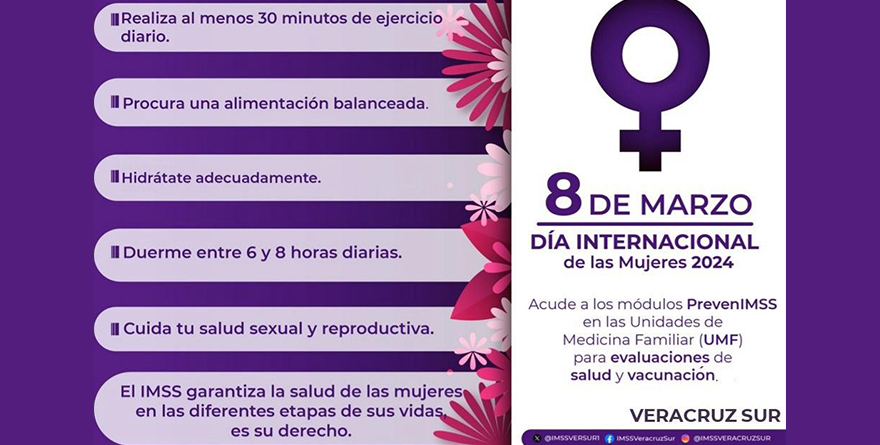 PIDEN A MUJERES A CUIDAR SU SALUD