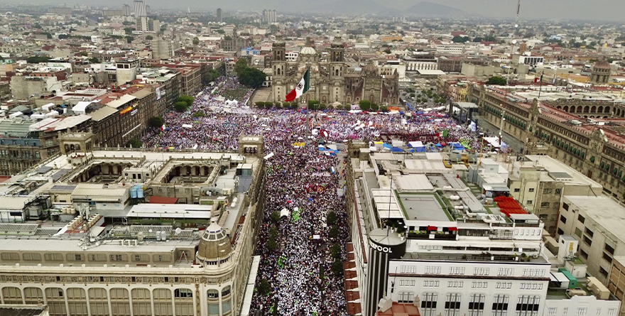 CIERRA SHEINBAUM CAMPAÑA EN EL ZÓCALO