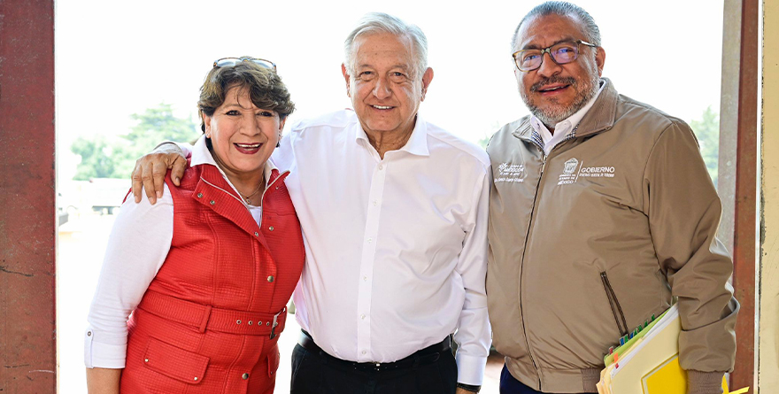 PRESIDENTE LÓPEZ OBRADOR Y GOBERNADORA DELFINA GÓMEZ SUPERVISAN AVANCES DEL IMSS-BIENESTAR EN EDOMÉX