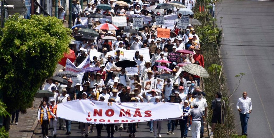 MARCHAN POR LA PAZ EN CUERNAVACA, MORELOS