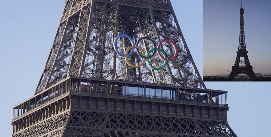 LUCE LA TORRE EIFFEL LOS AROS OLÍMPICOS