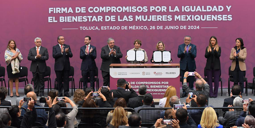 ATESTIGUAN CONGRESISTAS FIRMA DE COMPROMISOS EN FAVOR DE LAS MUJERES