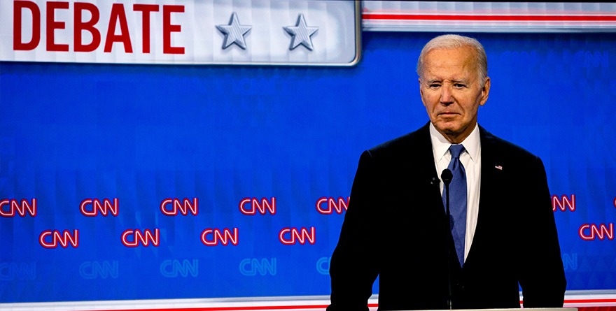 DERROTA EN DEBATE A BIDEN… LA VEJEZ