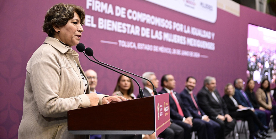 GOBERNADORA DELFINA GÓMEZ FIRMA PLAN PARA MUJERES DEL EDOMÉX