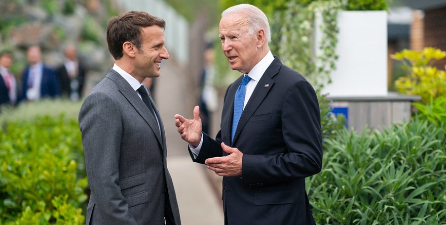 REITERA MACRON Y BIDEN COMPROMISO CON UCRANIA