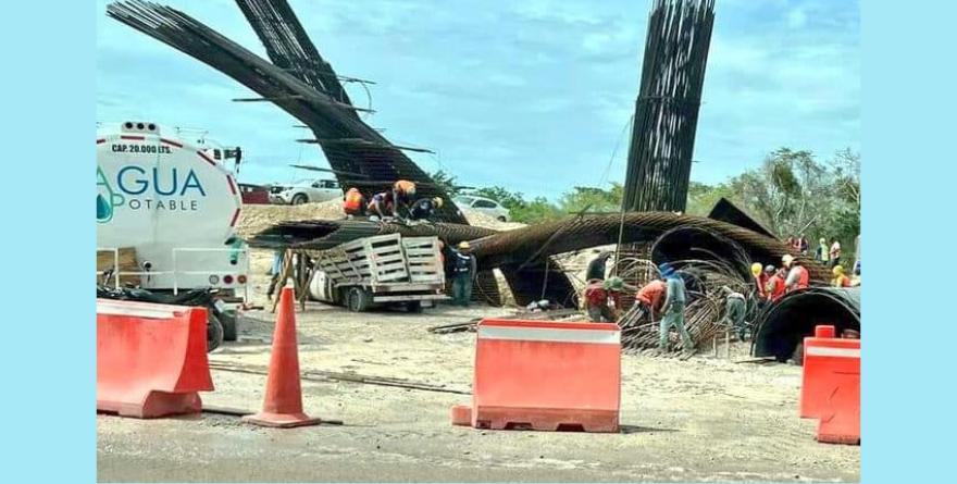 REPORTAN COLAPSO EN CONSTRUCCIÓN DEL TREN MAYA