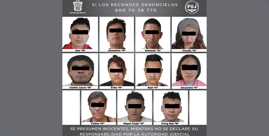 DETENIDOS Y LLEVADOS A PROCESO 13 INDIVIDUOS RELACIONADOS CON DELITOS EN AGRAVIO DE TRANSPORTISTAS DE TEXCOCO, ESTADO DE MÉXICO