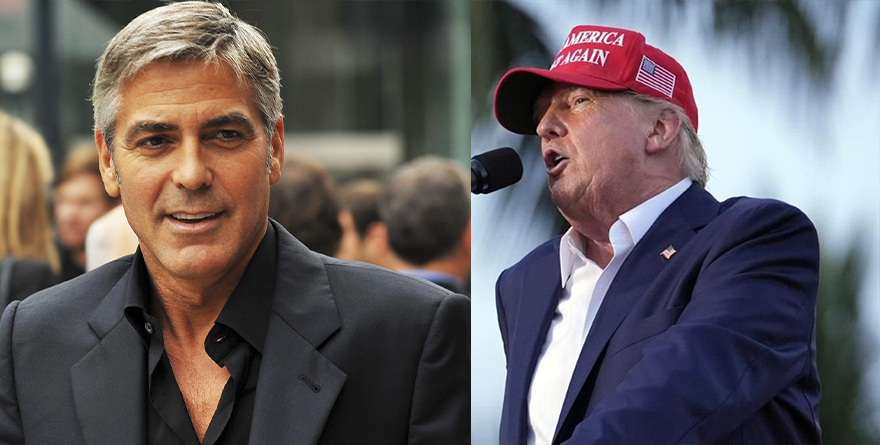 DONALD TRUMP PIDE A GEORGE CLOONEY NO METERSE EN LA POLÍTICA