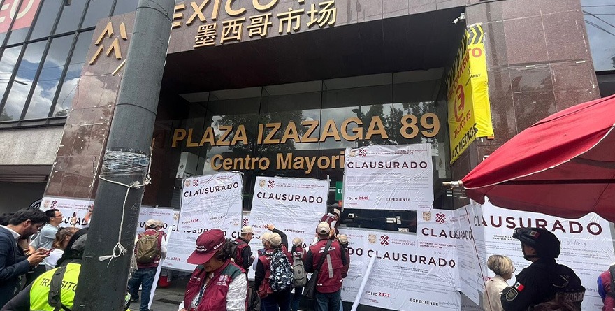 CLAUSURAN PLAZA CHINA DE IZAZAGA 89