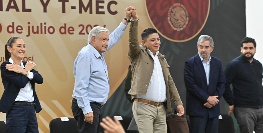 AMLO Y SHEINBAUM AGRADECEN A RICARDO GALLARDO SU APOYO EN ELECCIÓN 2024