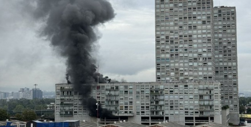 INCENDIO EN DEPARTAMENTO DE AZCAPOTZALCO