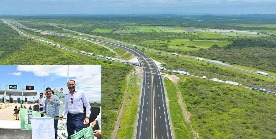 RICARDO GALLARDO PONE EN OPERACIÓN PRIMER TRAMO DE NUEVA AUTOPISTA A MATEHUALA