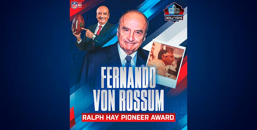 FERNANDO VON ROSSUM AL SALON DE LA FAMA NFL