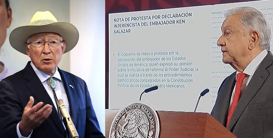 RECLAMA AMLO A EU POR SALAZAR; ENVÍA NOTA DIPLOMÁTICA