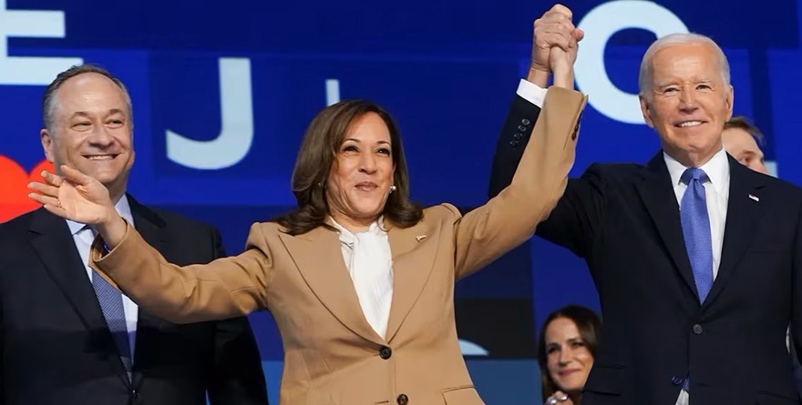 PASA BIDEN ANTORCHA A HARRIS EN CONVENCIÓN DEMÓCRATA