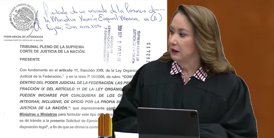 PLANTEA YASMÍN ESQUIVEL INTERVENCIÓN DE LA CORTE EN CONTROVERSIA SUSCITADA POR LA SUSPENSIÓN DE LABORES