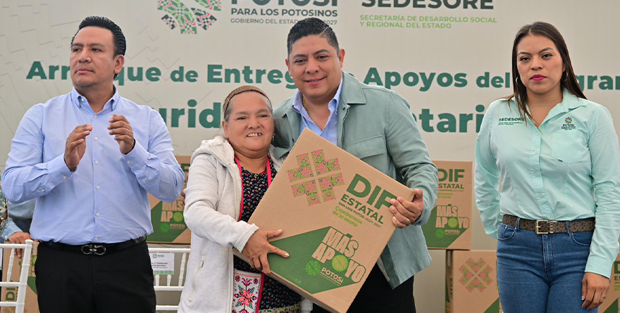 RICARDO GALLARDO ARRANCA PROGRAMA SEGURIDAD ALIMENTARIA EN SLP