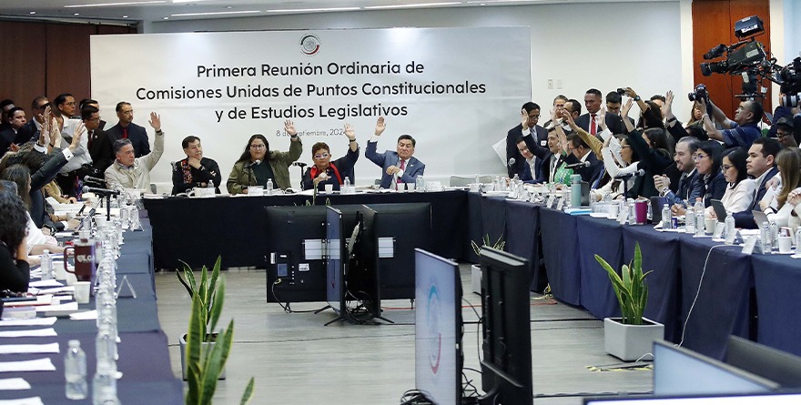 COMISIONES DEL SENADO APRUEBAN  REFORMA JUDICIAL, PASA AL PLENO