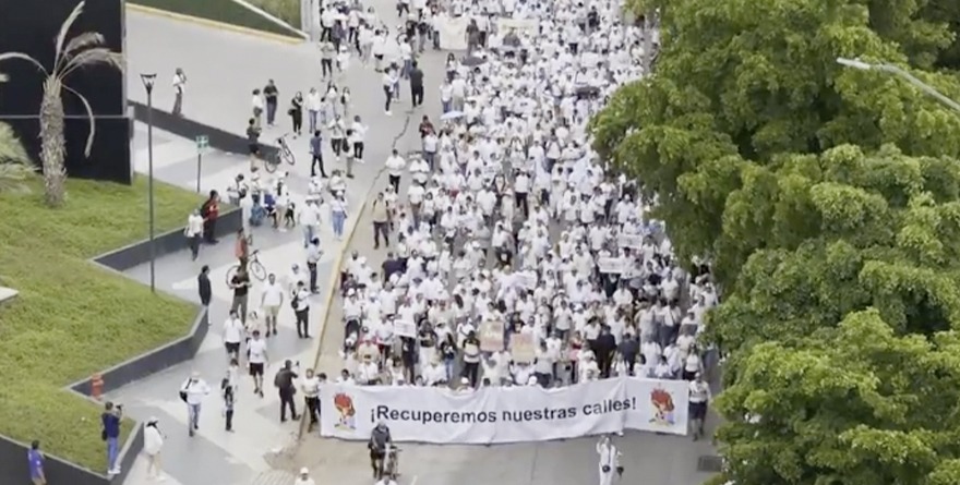 MARCHAN EN CULIACÁN POR LA PAZ TRAS 20 DÍAS DE VIOLENCIA